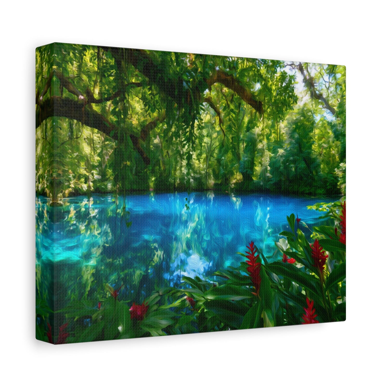 Blue Hole Jungle Lagoon — Vanuatu Islands, Vanuatu, canvas side view