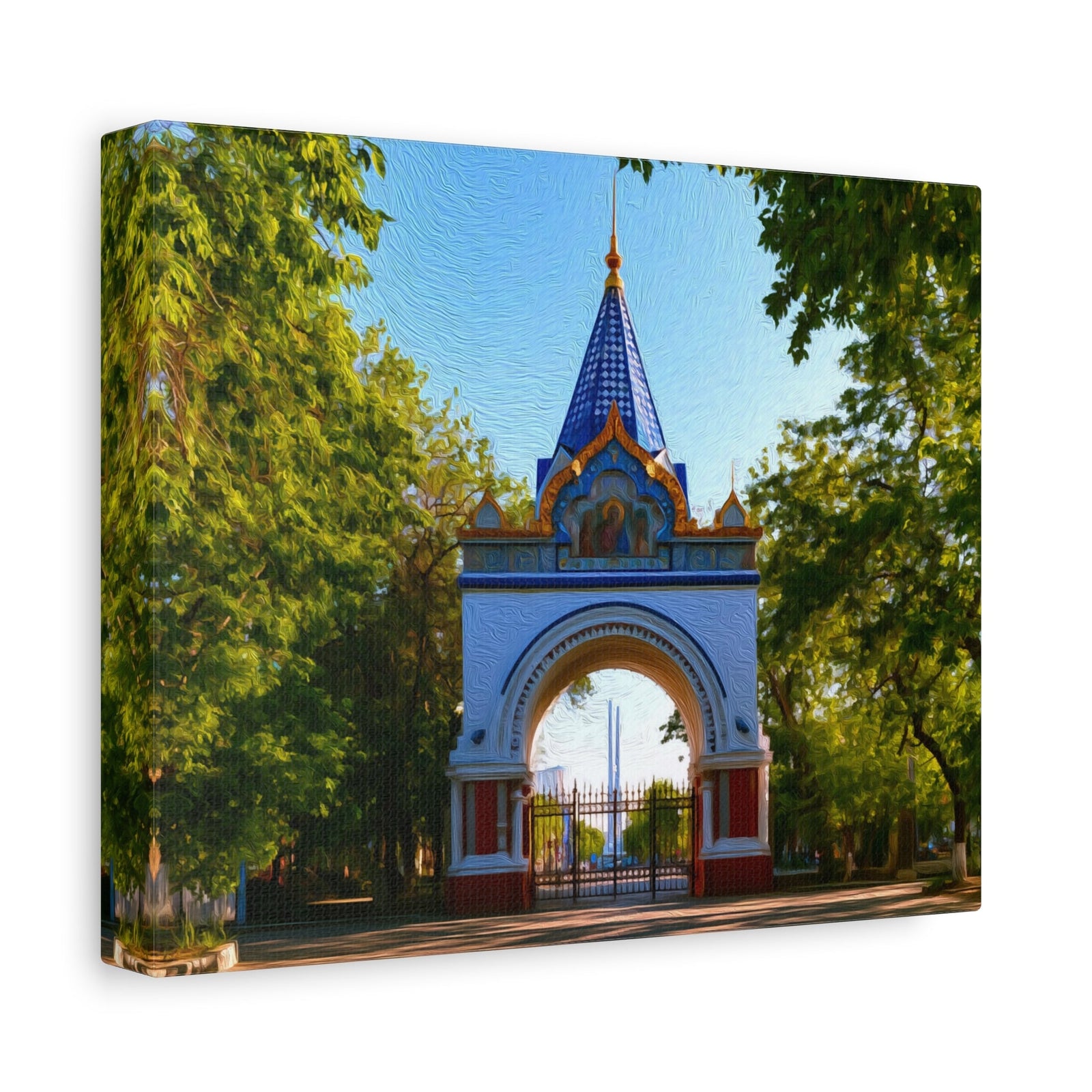 Nikolai Triumphal Arch — Vladivostok, Russia, canvas side view