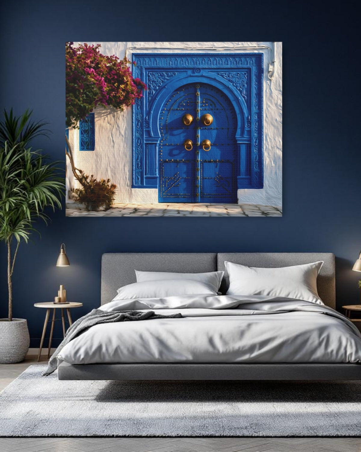 Sidi Bou Said, Tunisia | Sidi Bou Said Blue Door | Original Series Gallery Canvas detail