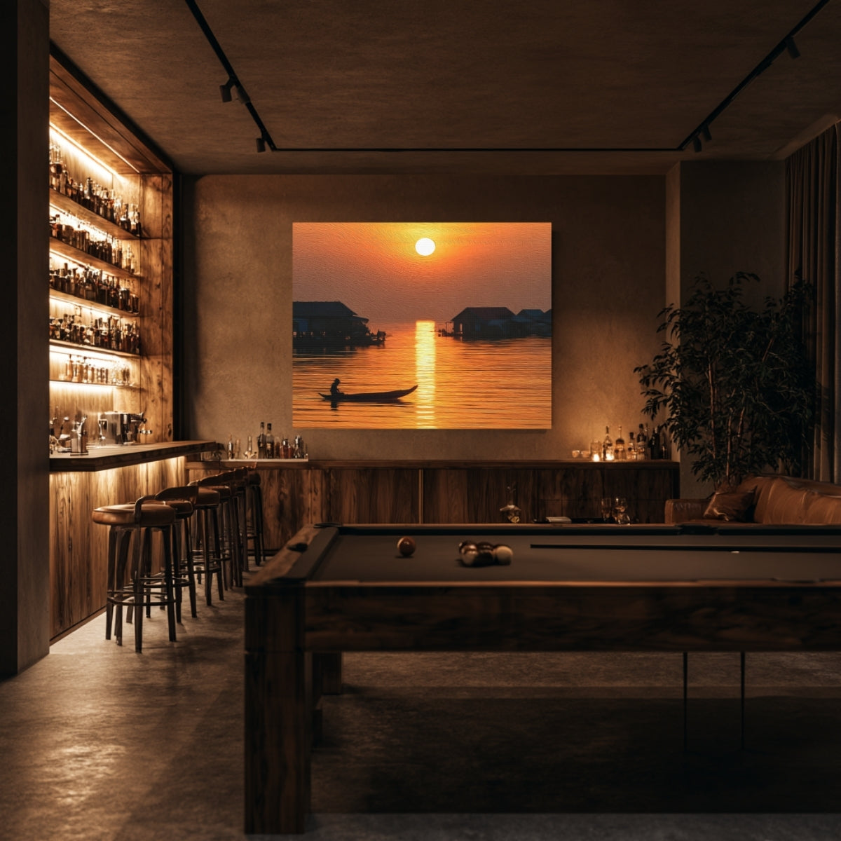 Tonle Sap Floating Village Sunset — Siem Reap, Cambodia, view 5