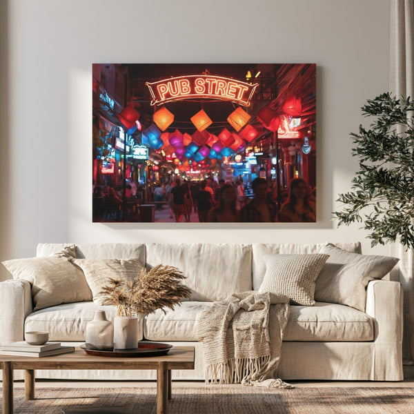 Pub Street Neon Night