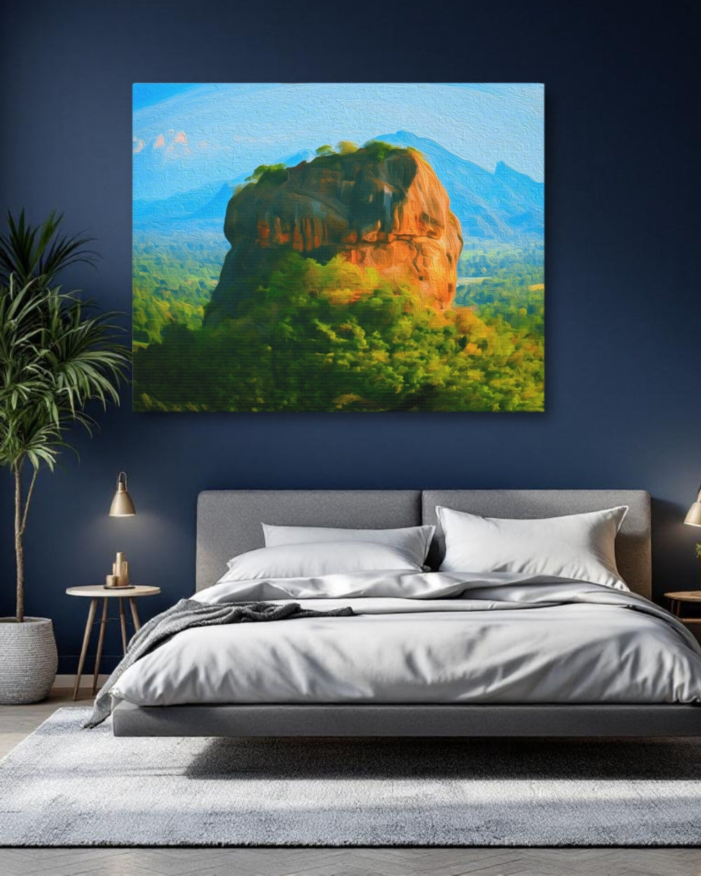 Sigiriya, Sri Lanka | Lion Rock Ancient Fortress | Original Series Gallery Canvas detail
