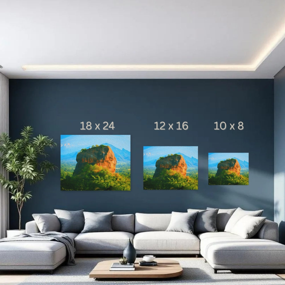 Sigiriya, Sri Lanka | Lion Rock Ancient Fortress | Original Series Gallery Canvas detail