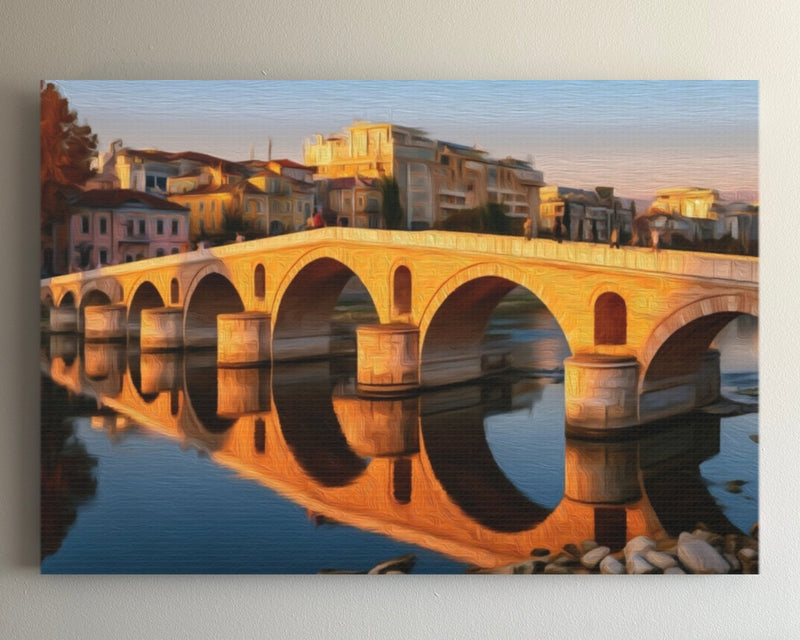 Stone Bridge Over Vardar — Skopje, North Macedonia