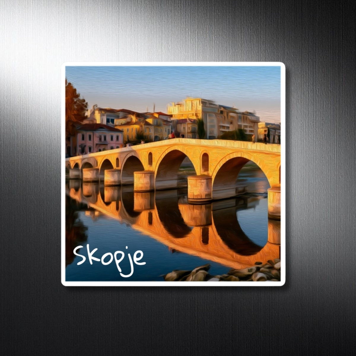 Stone Bridge Over Vardar — Skopje, North Macedonia, study 1