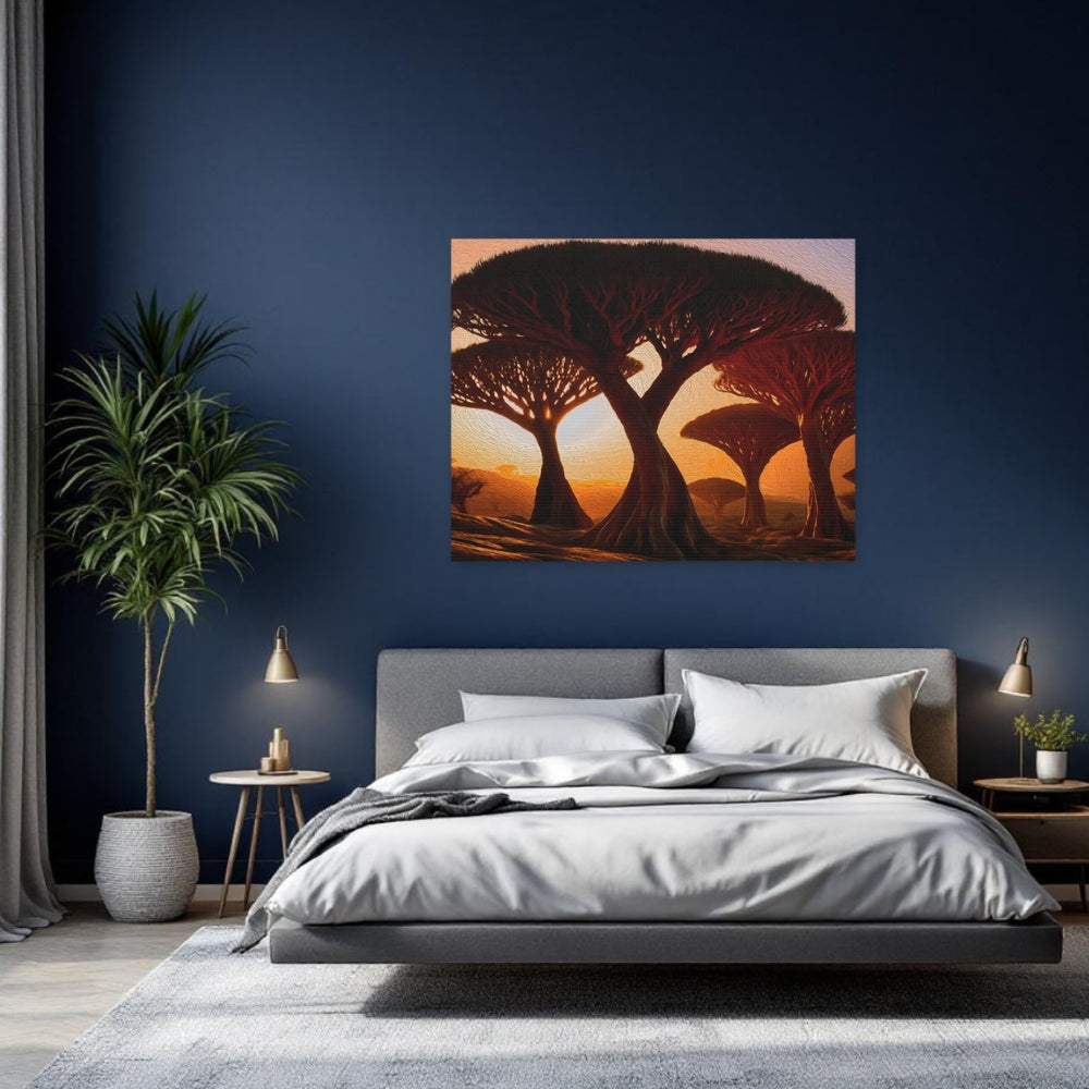 Socotra Island, Yemen | Dragon Blood Tree Forest | Original Series Gallery Canvas detail