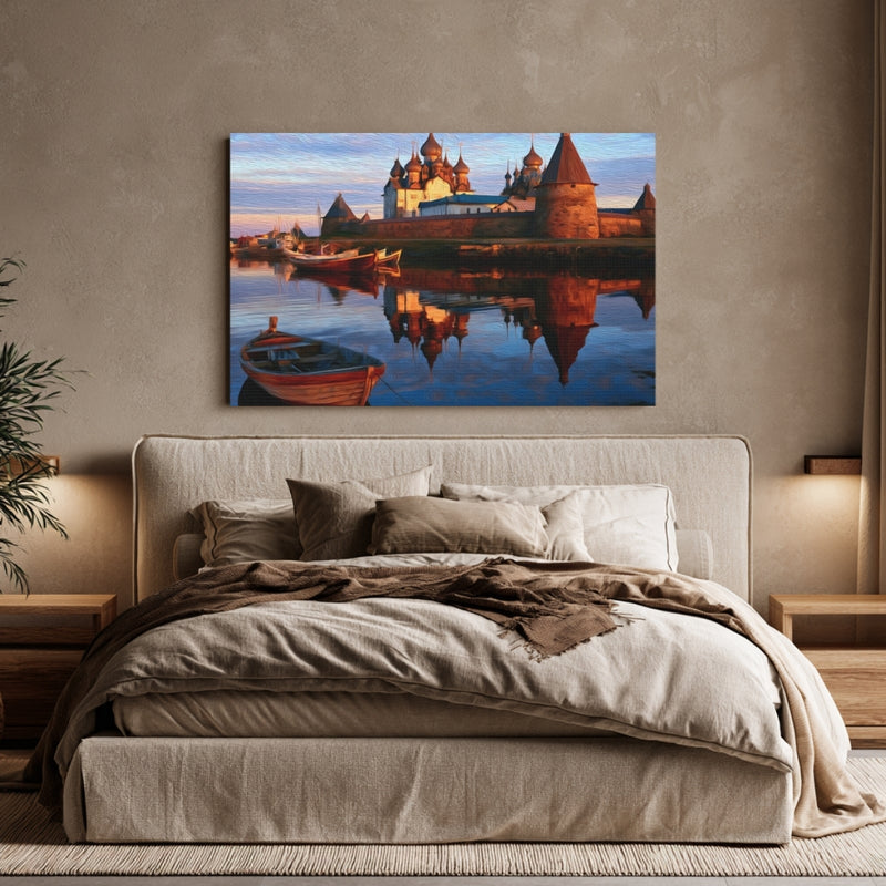 Solovetsky Monastery Island Reflection — Solovetsky Islands, Russia, view 6