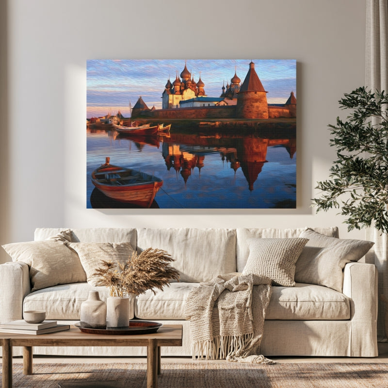 Solovetsky Monastery Island Reflection — Solovetsky Islands, Russia, view 1