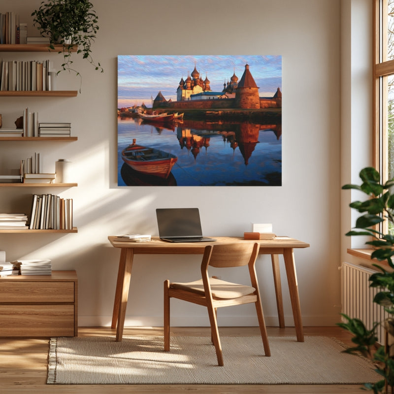 Solovetsky Monastery Island Reflection — Solovetsky Islands, Russia, view 4