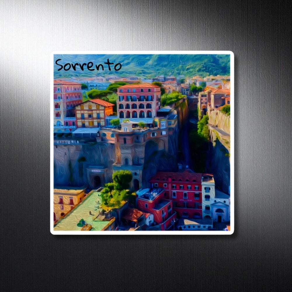 Sorrento, Italy | Cliffside Town on Coast | Original Series Decorative Magnet