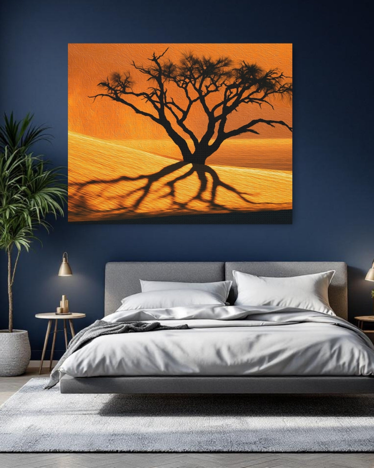 Sossusvlei Dead Vlei Tree Silhouette — Sossusvlei, Namibia Study No. 1