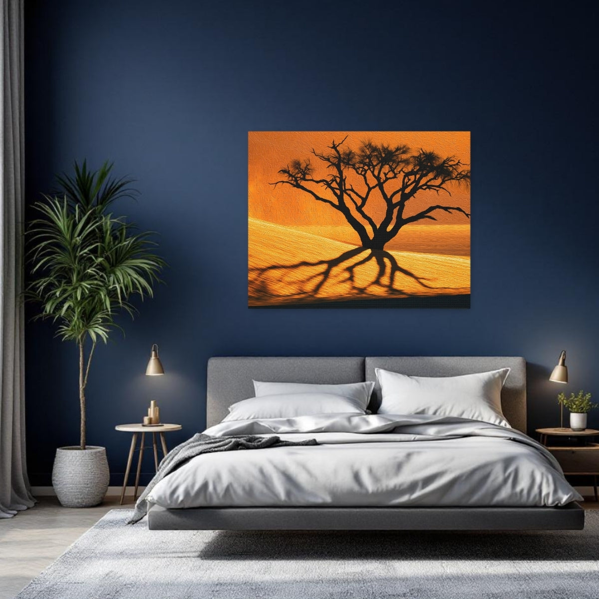 Sossusvlei Dead Vlei Tree Silhouette — Sossusvlei, Namibia Study No. 2
