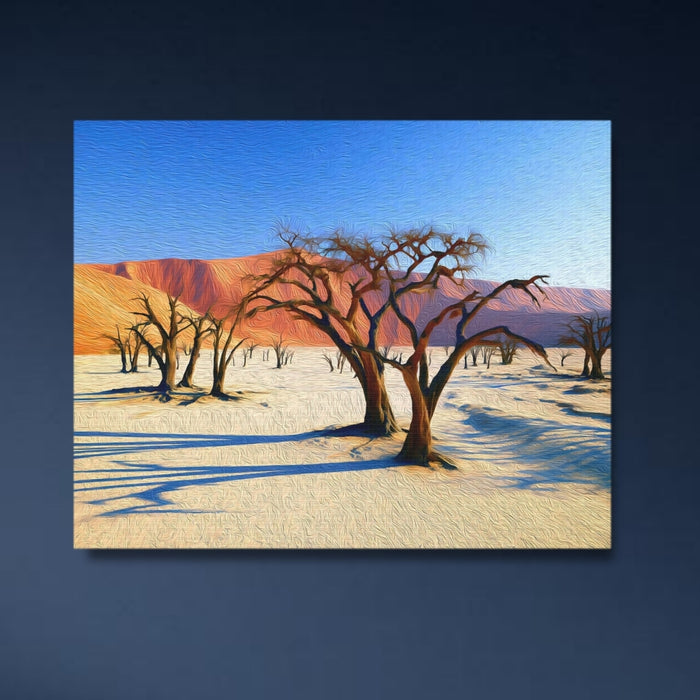 Sossusvlei, Namibia | Deadvlei Dead Camelthorn Trees | Original Series Gallery Canvas