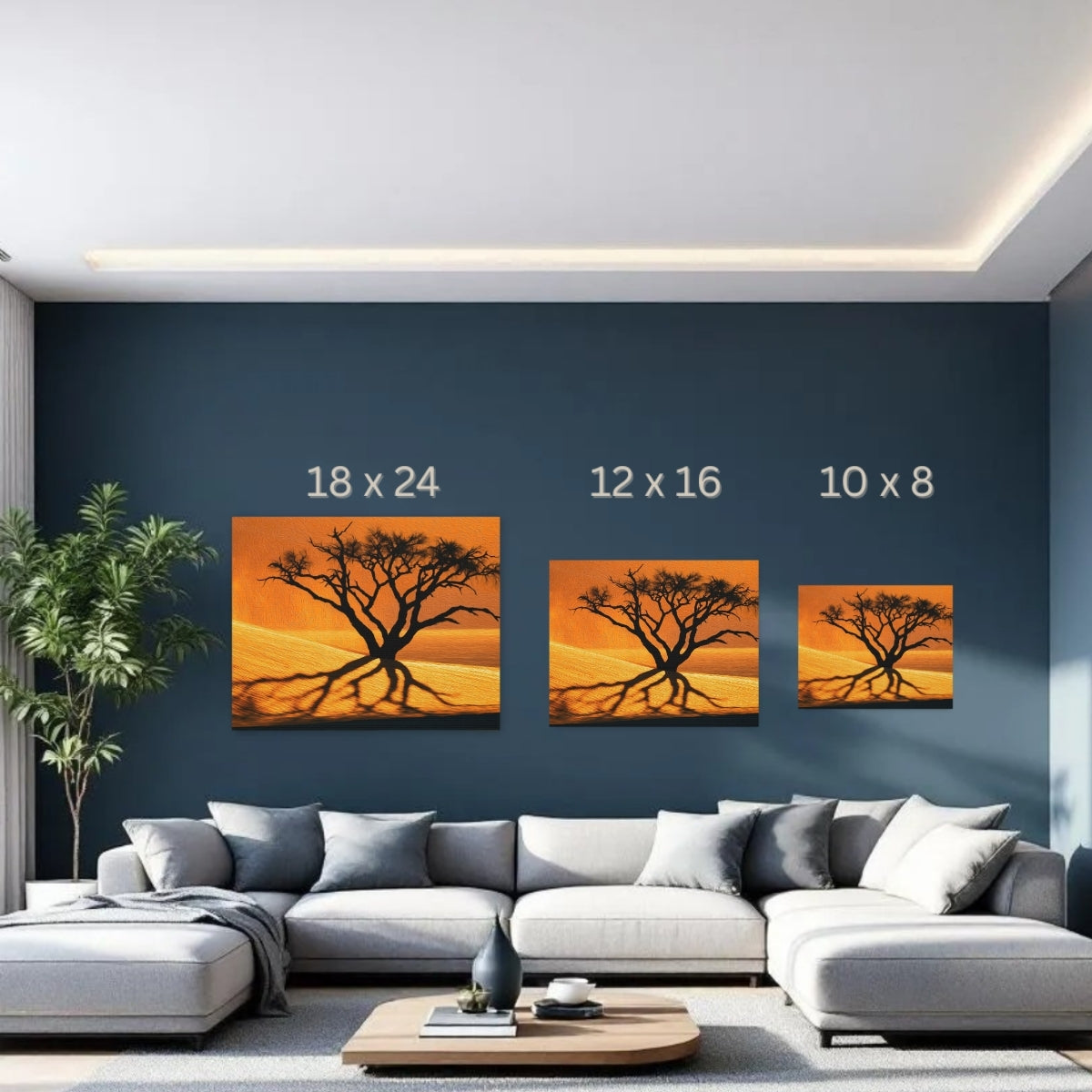 Sossusvlei Dead Vlei Tree Silhouette — Sossusvlei, Namibia Study No. 3