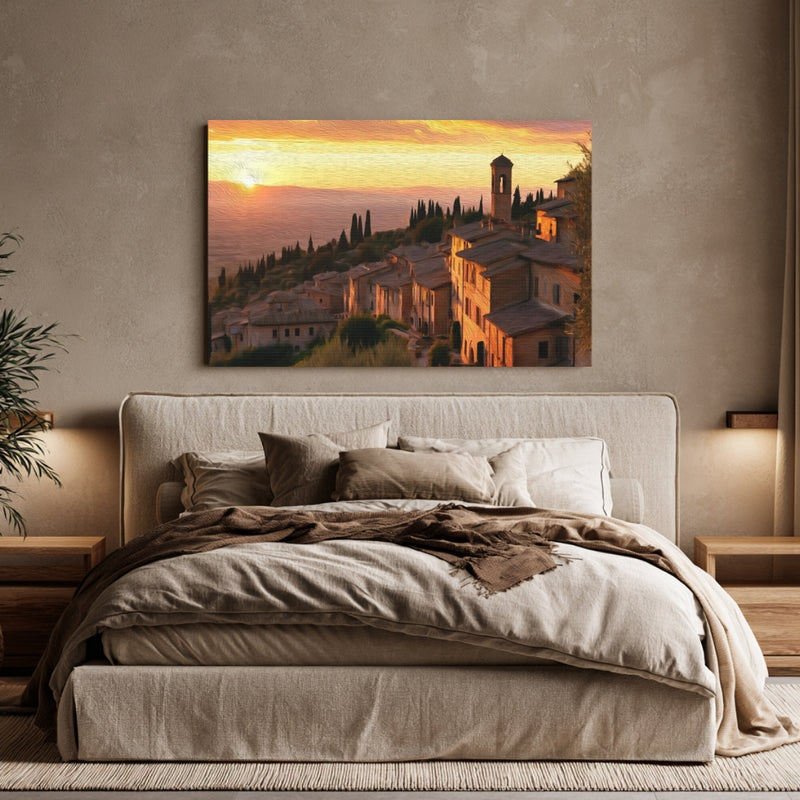 Spello Hilltop Village Sunset — Spello, Italy, view 6