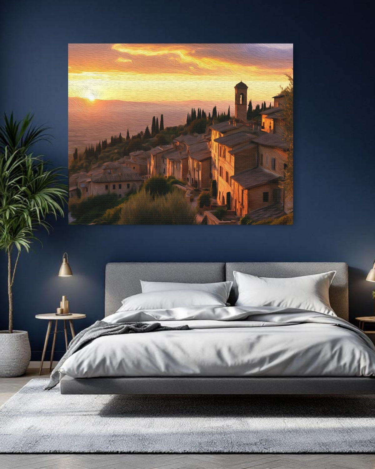 Spello Hilltop Village Sunset — Spello, Italy, study 1