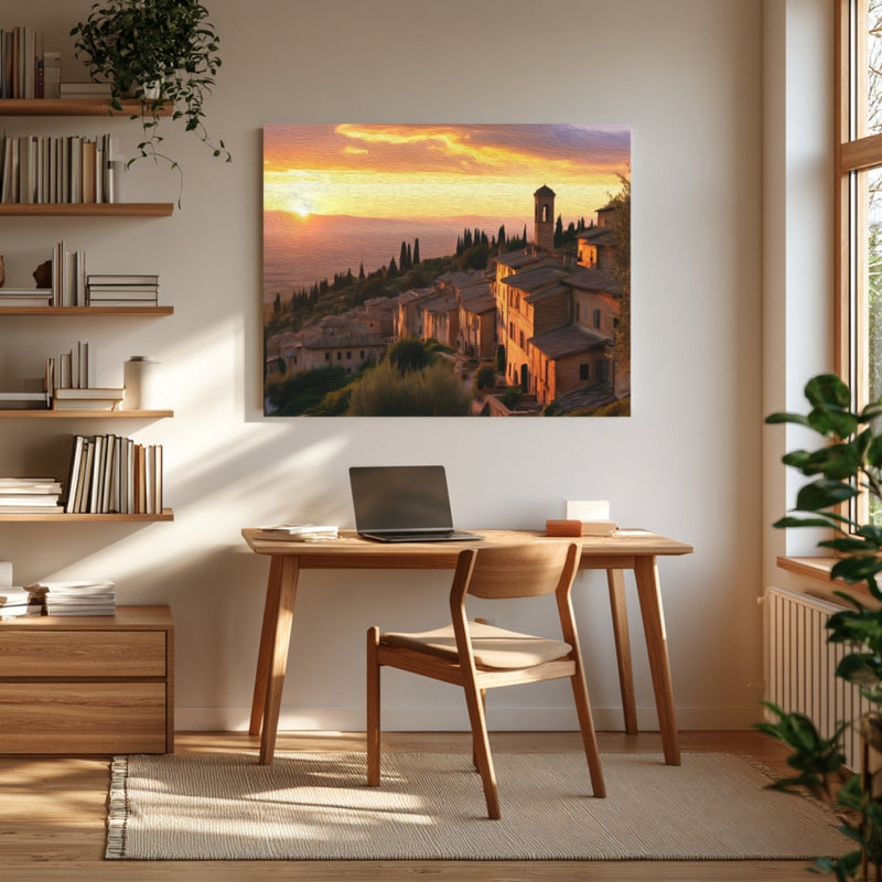 Spello Hilltop Village Sunset — Spello, Italy, view 4