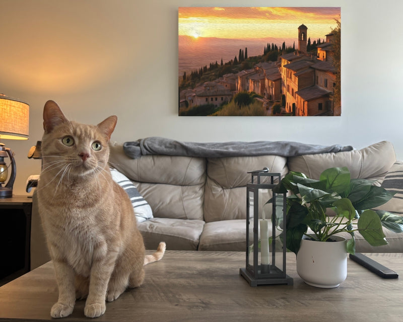 Spello Hilltop Village Sunset — Spello, Italy, view 2