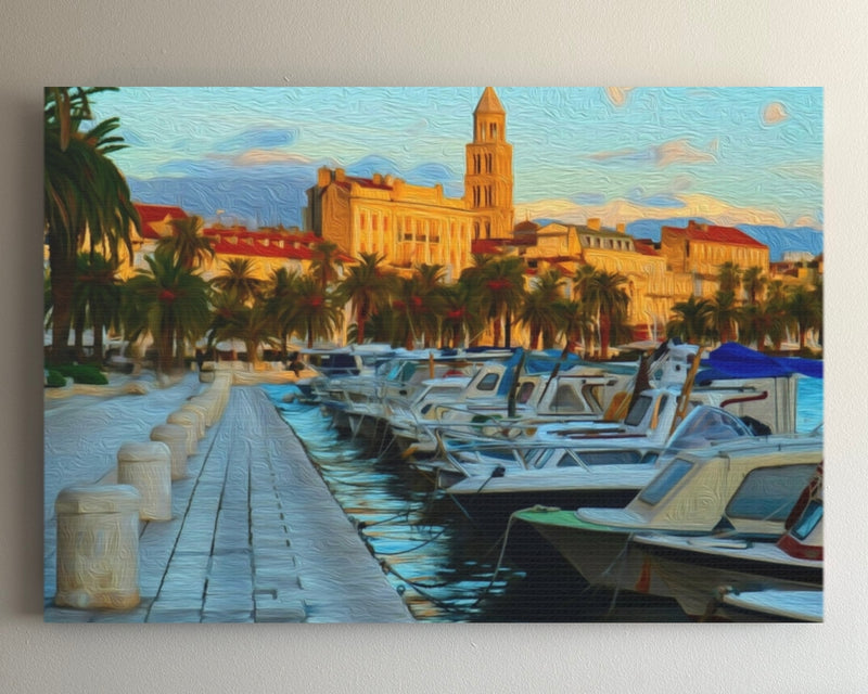 Riva Waterfront Harbor View — Split, Croatia