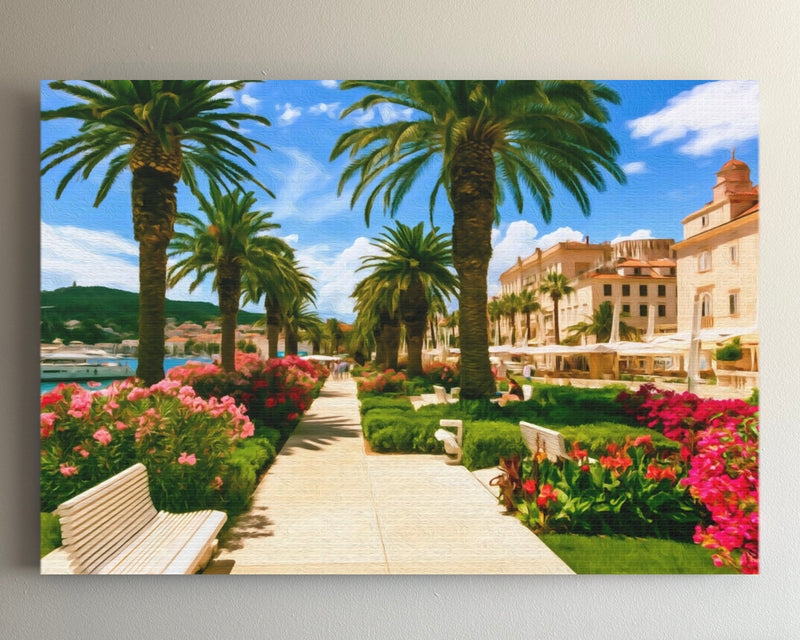 Split Riva Promenade Palms — Split, Croatia