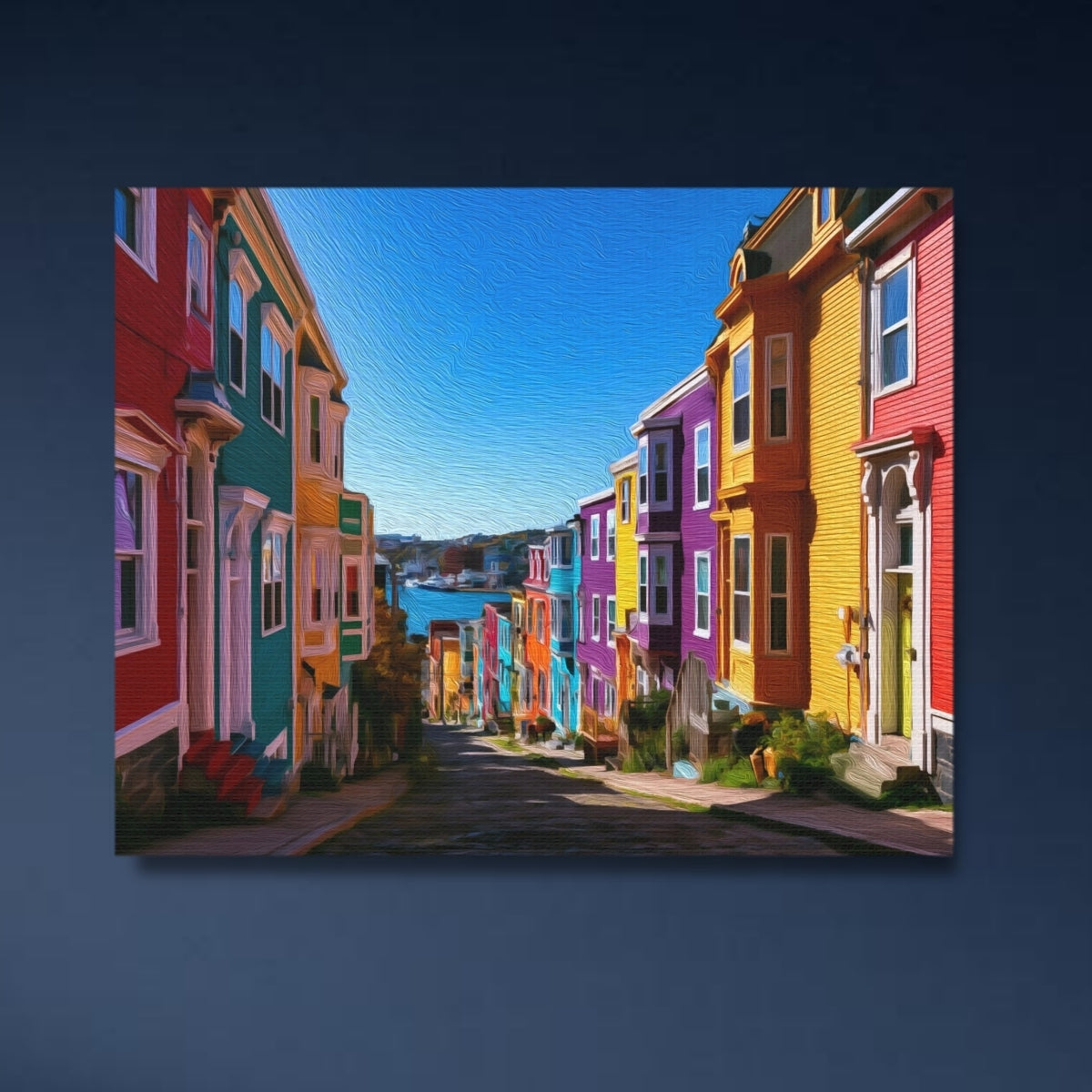 Jellybean Row Colourful Houses — St. John’s, Newfoundland, study 4