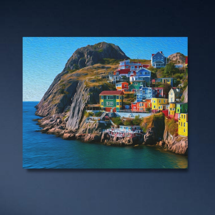 St. John’s, Newfoundland | The Battery St. Johns Cliffside | Original Series Gallery Canvas