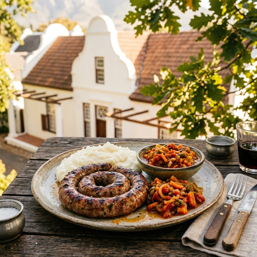 Local cuisine study in Stellenbosch, South Africa