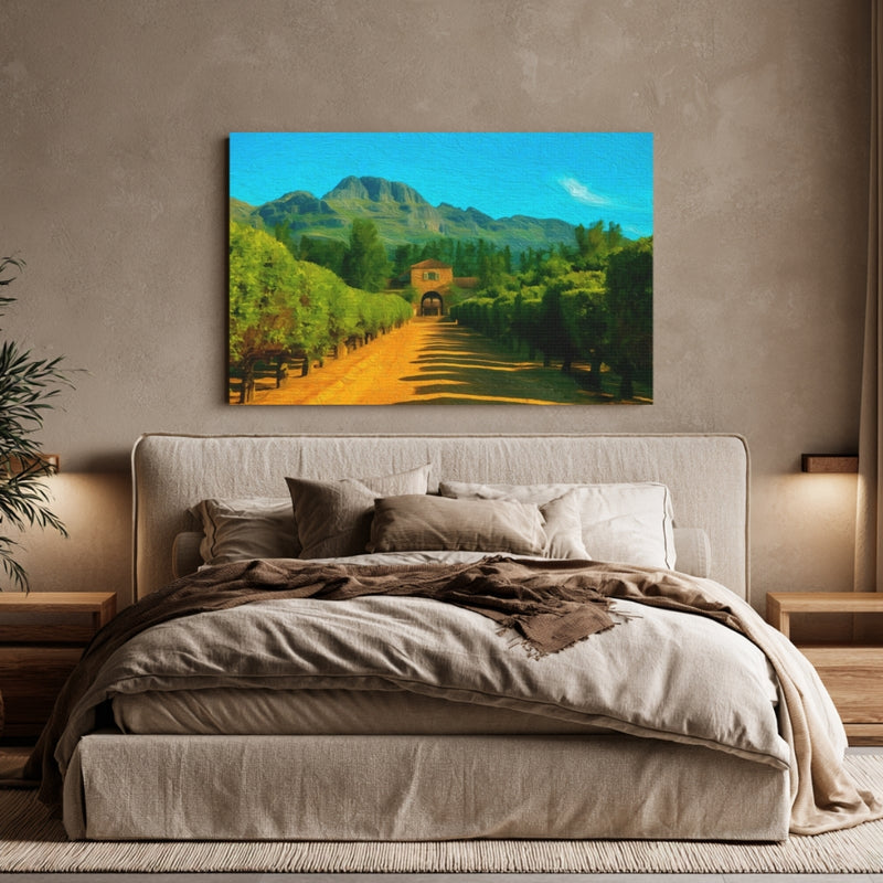 Cape Dutch Wine Estate Drive — Stellenbosch, South Africa, view 6