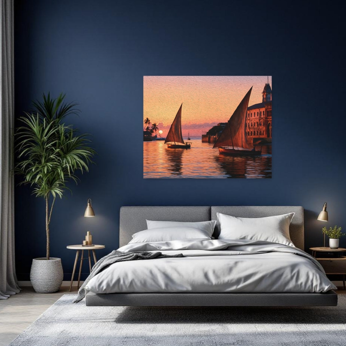 Stone Town Dhow Sunset Harbor — Stone Town, Zanzibar Study No. 2