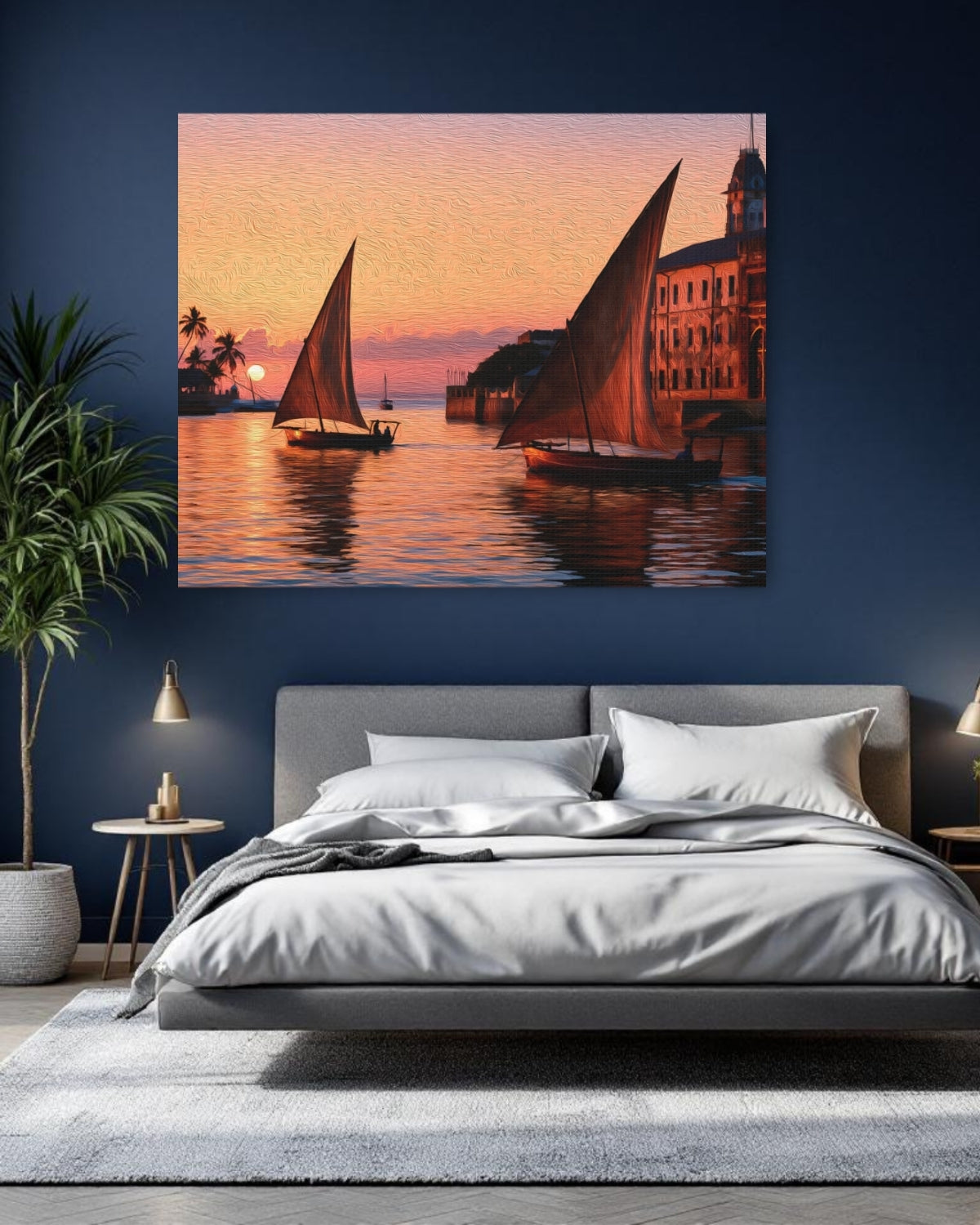 Stone Town Dhow Sunset Harbor — Stone Town, Zanzibar Study No. 1