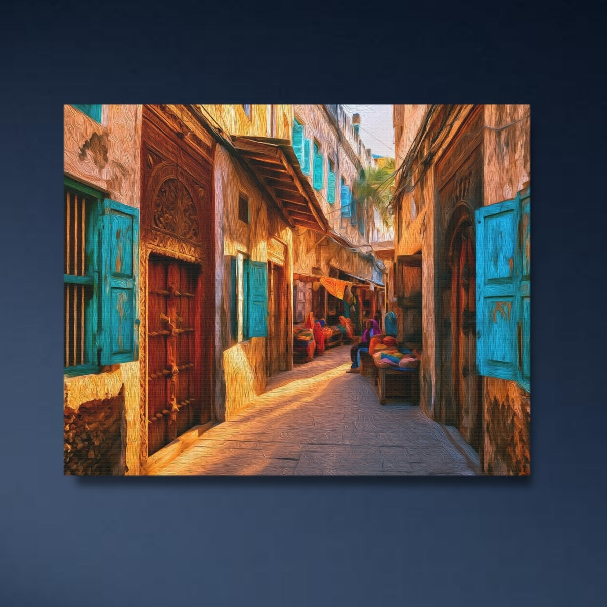 Ancient Medina Market Alley — Research Area, close-up detail