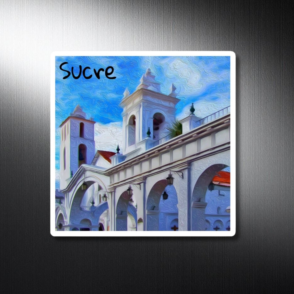 Sucre, Bolivia  | Colonial Cathedral Arches | Original Series Decorative Magnet