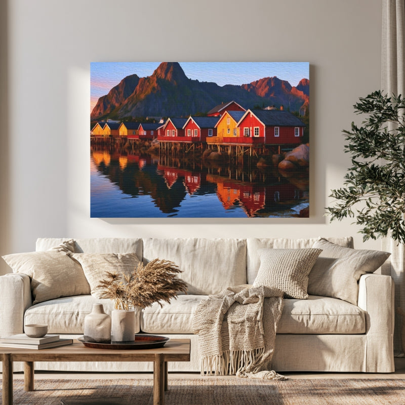Waterfront Rorbu Fishing Village — Svolvaer, Norway, view 1