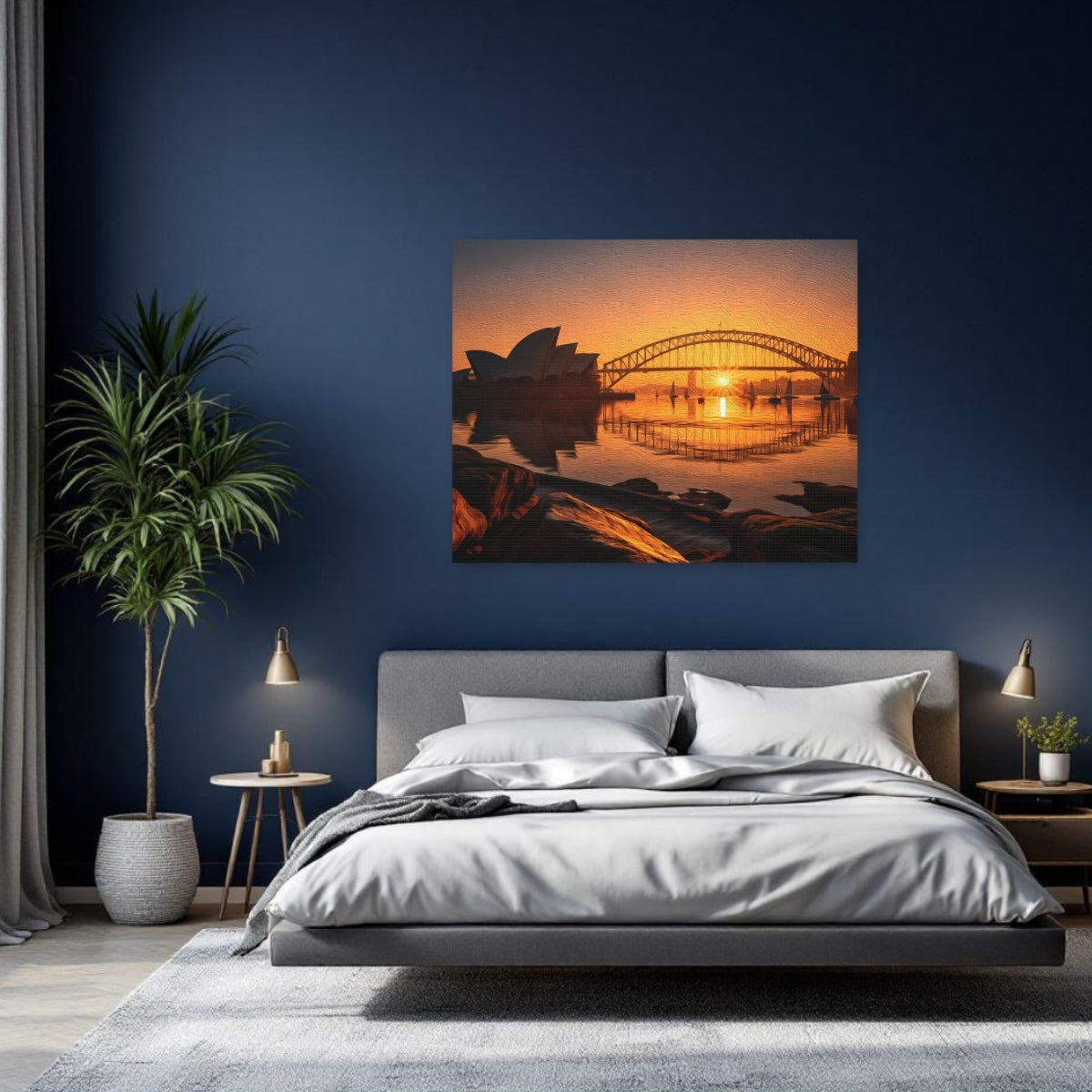 Opera House & Harbour Bridge Sunset — Sydney, Australia, study 2