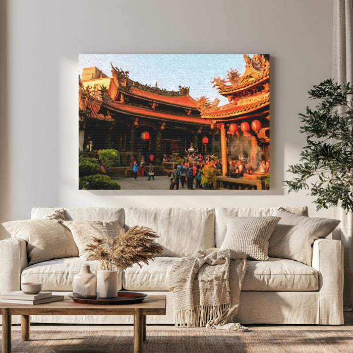Longshan Temple Courtyard Taipei
