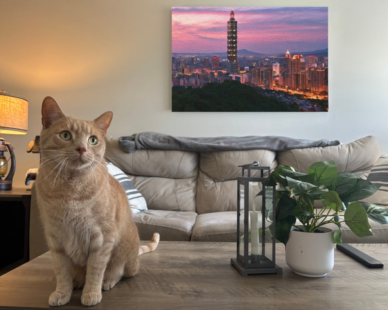 Taipei City Skyline Sunset — Taipei, Taiwan, view 2