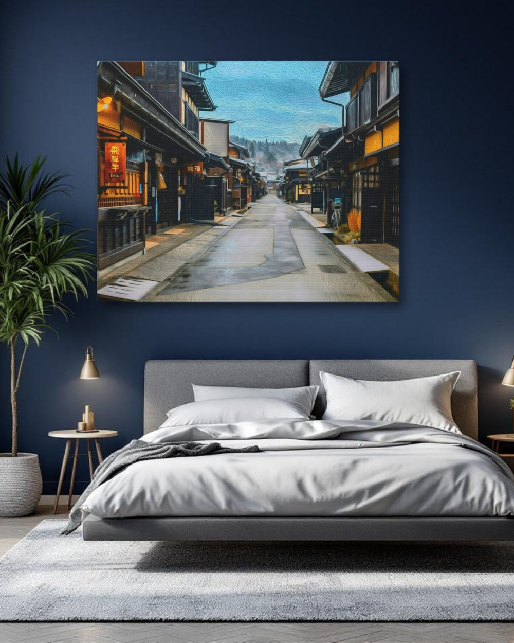 Takayama, Japan | Historic Old Town Street | Original Series Gallery Canvas detail
