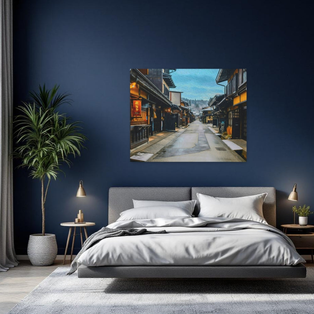 Takayama, Japan | Historic Old Town Street | Original Series Gallery Canvas detail