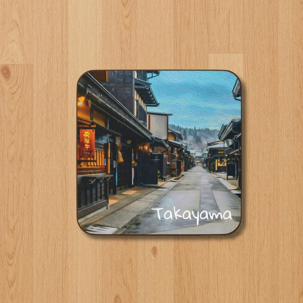 Takayama, Japan | Historic Old Town Street | Original Series Hardboard Coaster