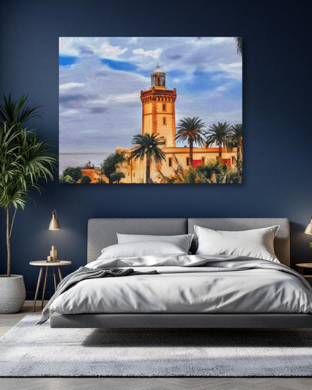 Tangier, Morocco | Cap Spartel Lighthouse | Original Series Gallery Canvas detail