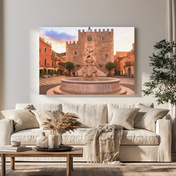 Piazza del Duomo Taormina Fountain