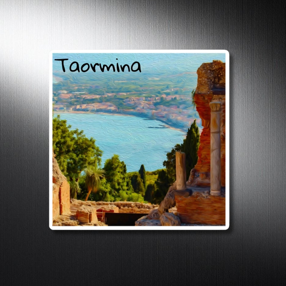 Taormina, Sicily | Ancient Greek Theatre Ruins | Original Series Decorative Magnet