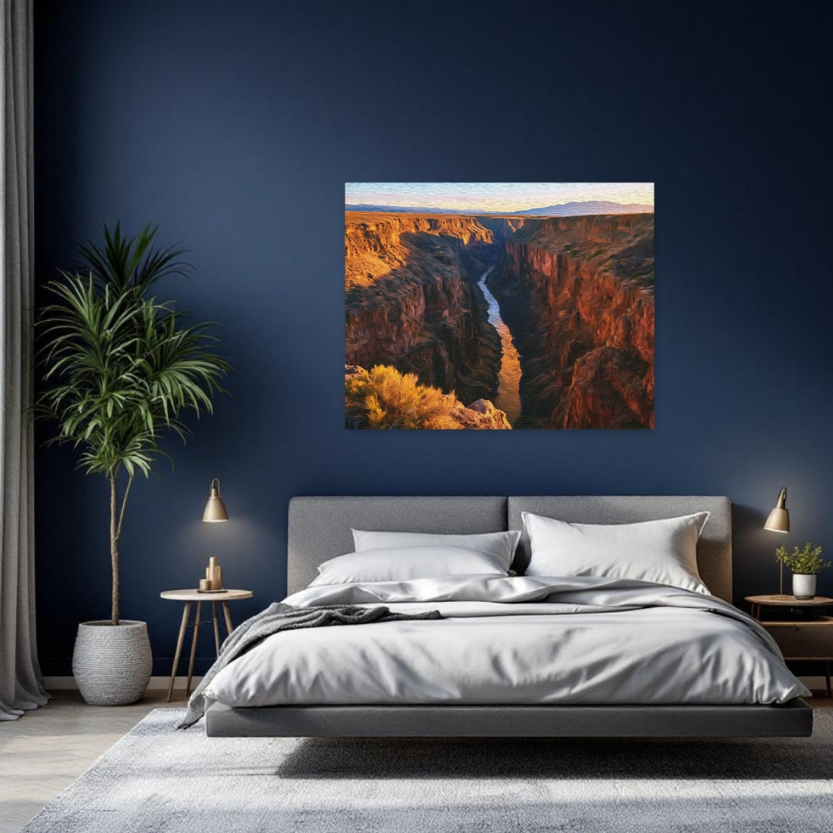 Taos, New Mexico | Rio Grande Gorge Taos | Original Series Gallery Canvas detail