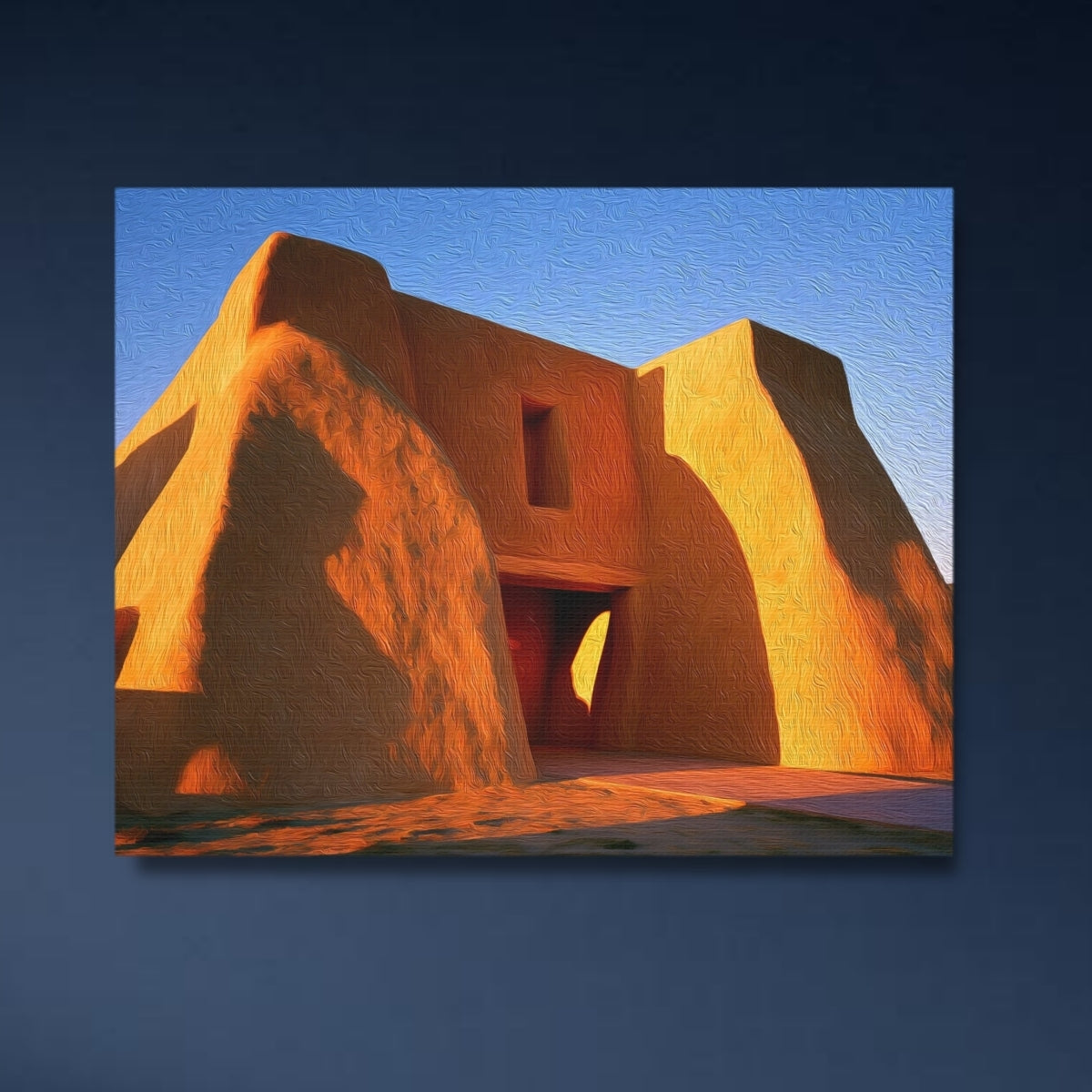 Taos, New Mexico | Taos Pueblo Adobe Church | Original Series Gallery Canvas close-up detail