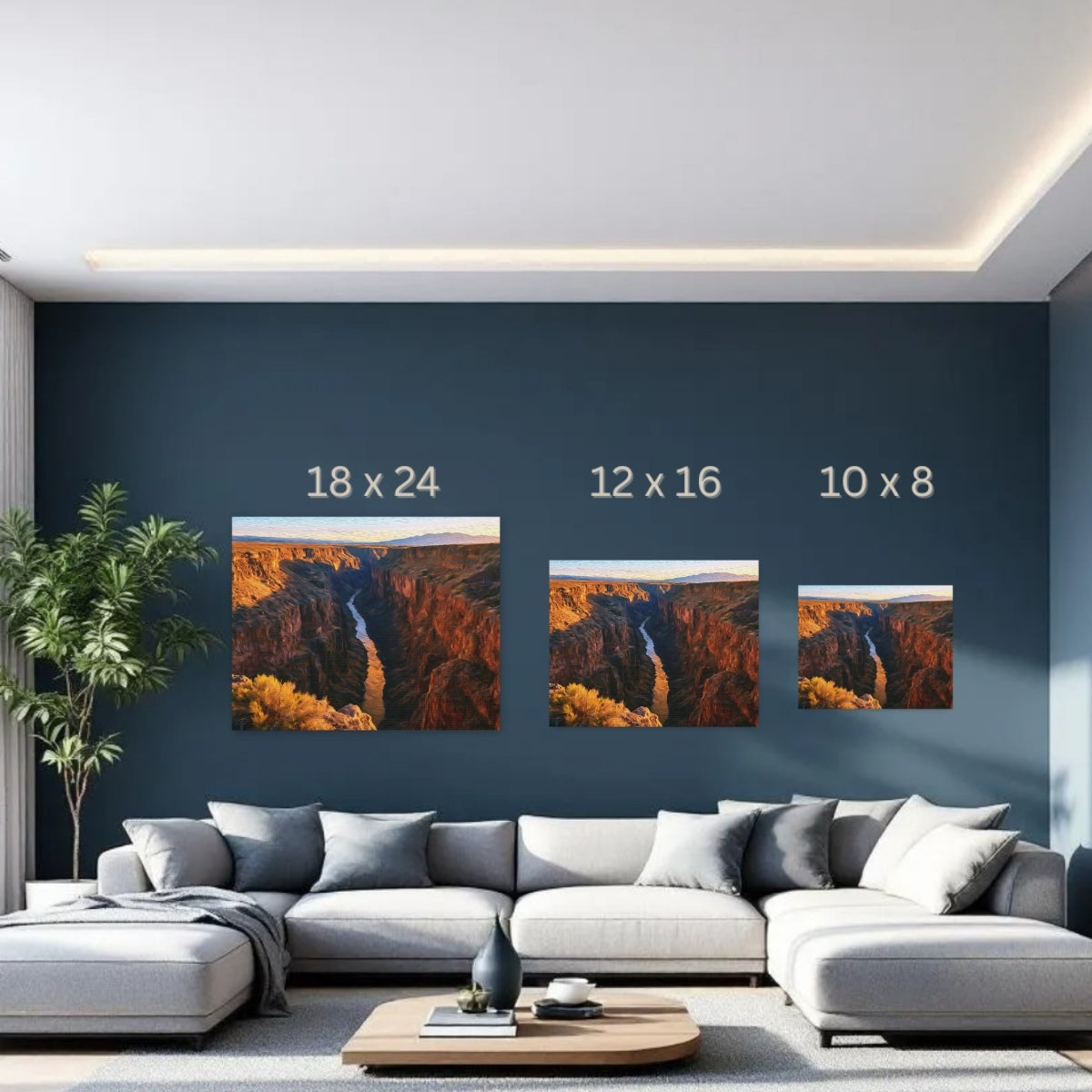 Taos, New Mexico | Rio Grande Gorge Taos | Original Series Gallery Canvas detail