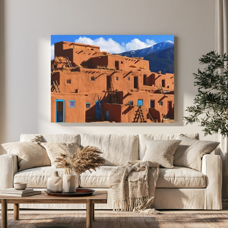 Taos Pueblo Adobe Dwellings — Taos, New Mexico, view 1
