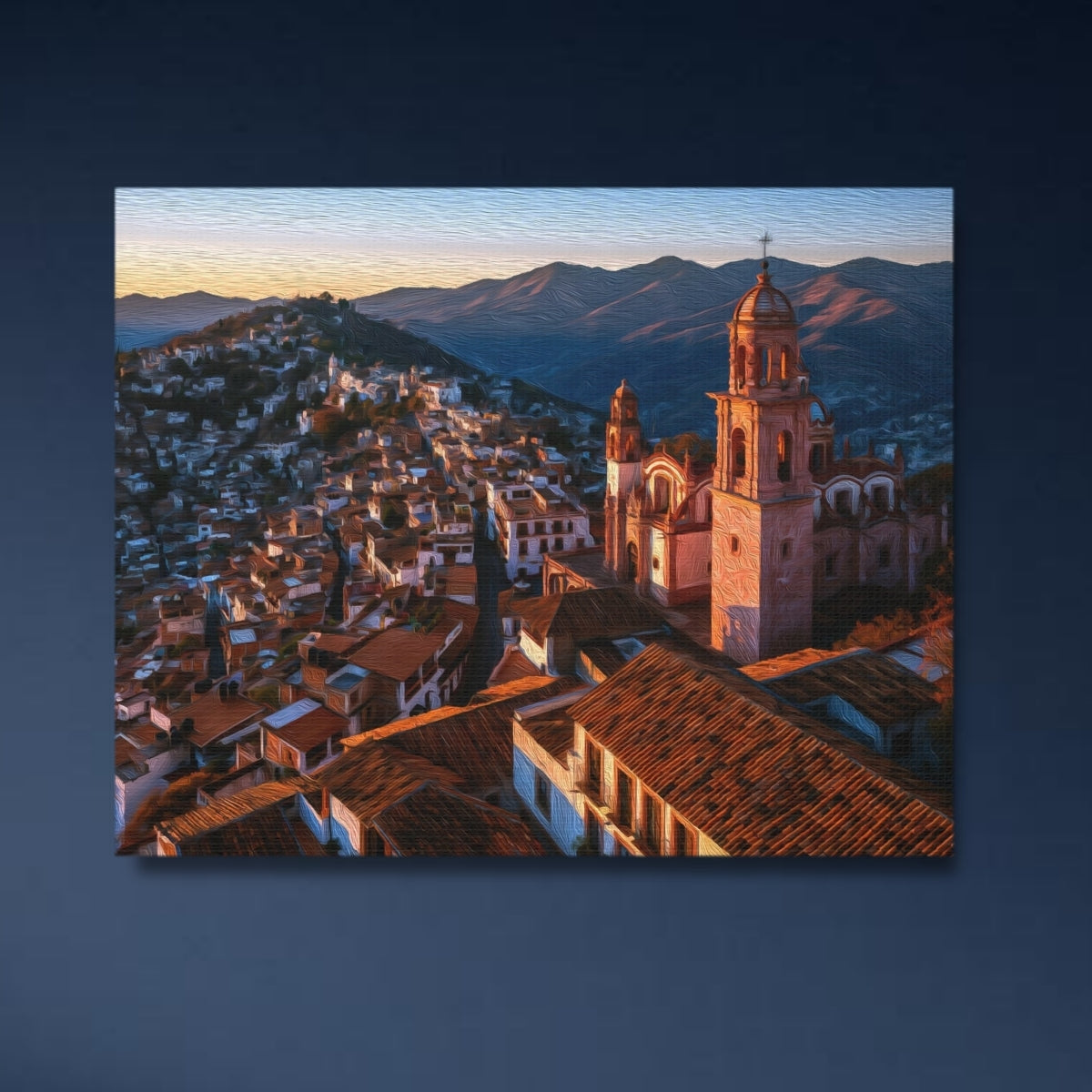 Taxco Colonial Church Skyline — Taxco, Mexico, study 4