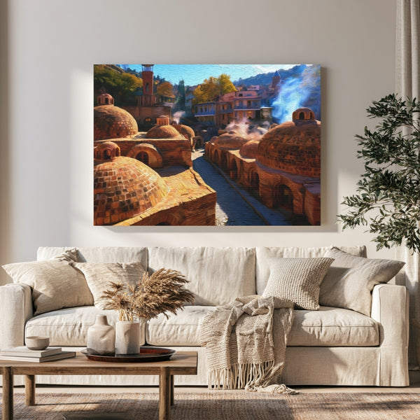 Tbilisi, Georgia | Abanotubani Sulfur Baths District | Original Series Gallery Canvas