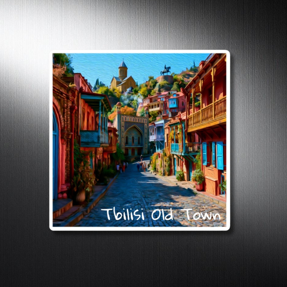 Old Town Cobblestone Street — Tbilisi Old Town, Georgia, study 1
