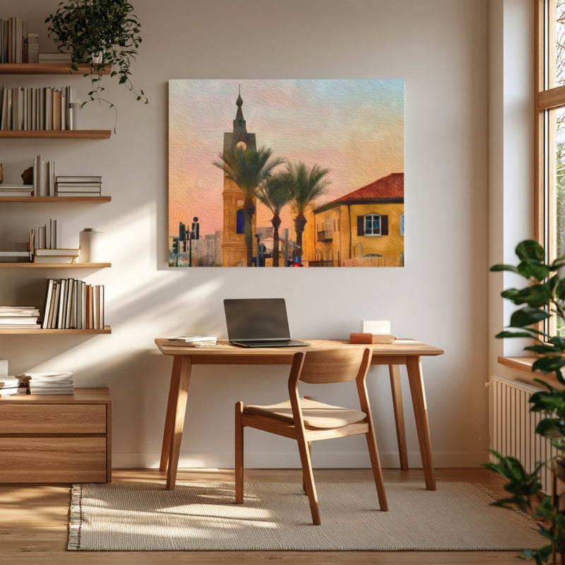 Jaffa Clock Tower Sunset — Tel Aviv, Israel, view 4